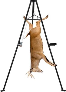 Deer Hanger for Skinning Deer Hoist Tripod With Lifting Winch Tool Tray 36 500LB - Picture 1 of 6