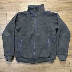 CHAQUETA CORTAVIENTOS VINTAGE REI DEEP PILE POLAR GRIS CREMALLERA COMPLETA TALLA MEDIANA EE. UU. - Imagen 1 de 7