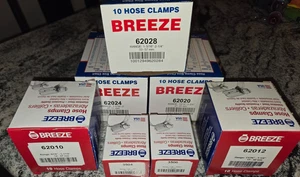 HOSE CLAMPS STAINLESS STEEL BAND ( #04 #06 #10 #12 #20 #24 #28 ) USA MADE - Bild 1 von 2