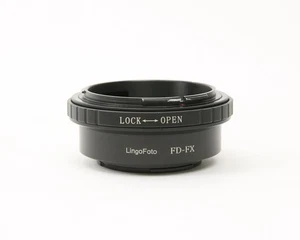 LingoFoto FD-FX Lens Adapter for Canon FD-Mount Lens to Fujifilm FX-Mount Camera - Picture 1 of 6