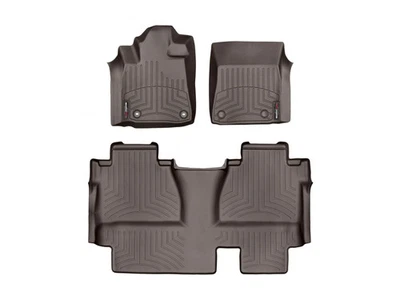 WeatherTech Floorliner для 2014-2021 Toyota Tundra - 1-й и 2-й ряд, какао - Изображение 1 из 4