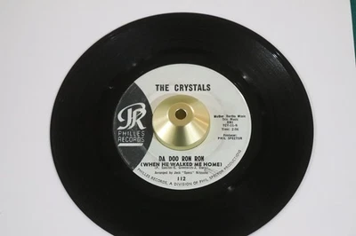 CRYSTALS 45 Da Doo Ron Ron / Git It PHILLES 112 R&B Girl Do Wop Soul WHITE LABEL - Image 1 of 4