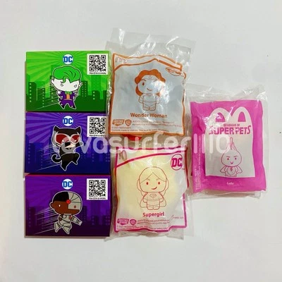McDonald’s McDonalds Happy Meal Toy DC 2021 Lot of 6 Supergirl Wonder Woman - Image 1 of 2