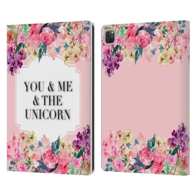 OFFICIAL MONIKA STRIGEL FLOWERS AND QUOTES LEATHER BOOK CASE FOR APPLE iPAD - Image 1 of 4