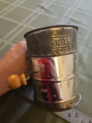 Raro Good Cook Tamiz de una taza pátina vintage Foto 1 de 4