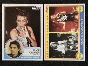 Alice Cooper 1983 Topps Style Trading Card Retro Carte Personalizzate x2 - Foto 1 di 1