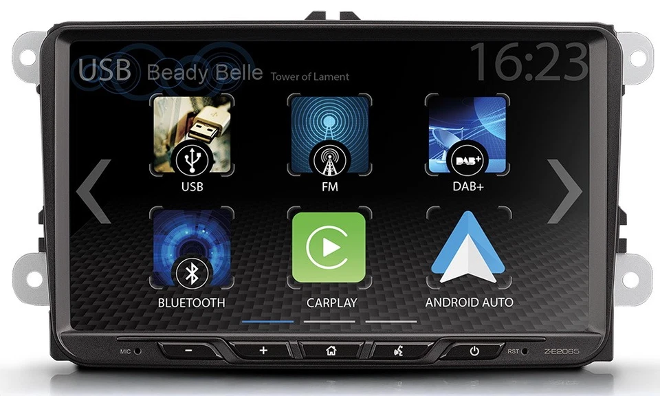 für Skoda Octavia 2 1Z 1Z3 1Z5 kabellos Apple CarPlay Auto Radio DAB USB BT Navi - Bild 1 von 4