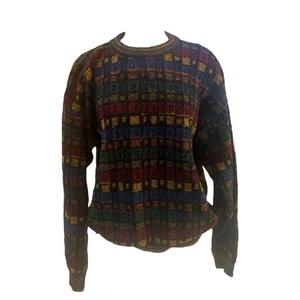 Bachrach Made in Italy Herren Wollpullover Vintage Gr. Large Mehrfarbig Rundhals - Bild 1 von 6