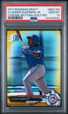 Bowman Draft Vladimir Guerrero Jr. Gold Refractor 2017 #BDC-150/50 - Blue Jays Foto 1 de 2
