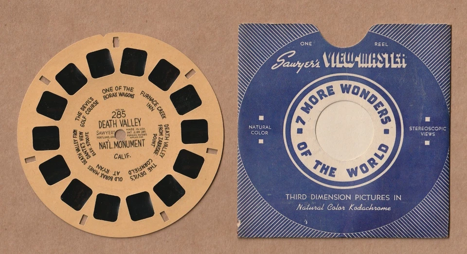 Vintage View-Master reel #SP-285 Death Valley National Monument, California 1940 - Image 1 of 1