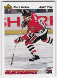 1991-92 Upper Deck #257 Steve Larmer - Picture 1 of 2