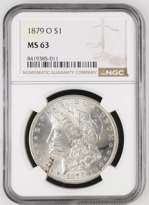 1879 O Morgan Silver Dollar NGC MS-63 - Image 1 of 4