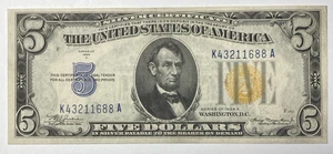 1934A North Africa Emergency Issue Silver Certificate XF/AU - Picture 1 of 2