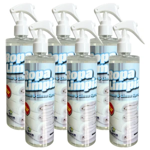 6 x La Lucca Air Freshener Spray Ropa Limpia Room & Linen Fabric Freshener 400ml - Picture 1 of 1