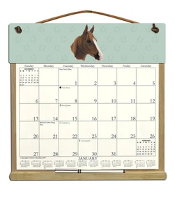 ARABIAN HORSE CALENDAR HOLDER - REFILLABLE EVERY YEAR! - Picture 1 of 1