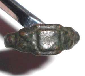 Medieval Bronze Ring Small Size 1.5 Could be worn as a Pendant - Picture 1 of 4
