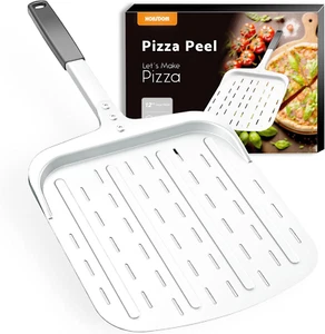 Perforated Pizza Peel 12-Inch, Professional Nonstick Aluminum Metal Pizza Pad... - Picture 1 of 7