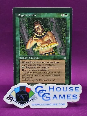 Regeneration - Ice Age - Misprint Miscut Oddities MTG Magic  *CCGHouse* - Image 1 of 4