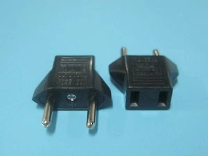 50pcs  USA US to EU European  Travel Charger Adapter Plug Outlet Converter III - Picture 1 of 3
