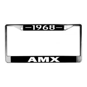 1968-1970 AMC AMX Classic Muscle Car One Metal License Plate Frame - Picture 1 of 8
