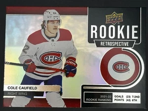 2022-23 Upper Deck Series 1 - Rookie Retrospective Cole Caufield #RR-9 - Bild 1 von 2