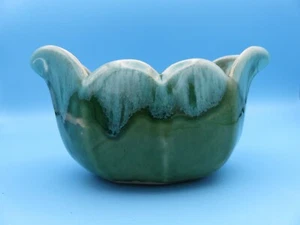 Anna Briggle Pottery, Green w Lava Flow Glaze (1398) - Picture 1 of 9