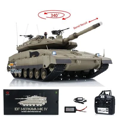 HengLong 7.0 1:16 Plastic IDF Merkava MK IV RC Main Battle Tank 3958 Infrared BB - Image 1 of 4