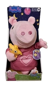 Peppa Pig Peppa’s Bedtime Lullabies Singing Plush Doll with Teddy Bear Sleep Toy - Picture 1 of 4