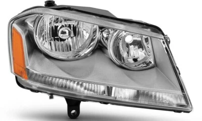 Conjunto de faro derecho derecho SE/SXT carcasa cromada para Dodge Avenger 2008 2014 Foto 1 de 2