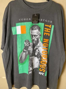 UFC CONOR McGREGOR "The Notorious" Officially Licensed Grey Graphic Tee SZ S - Picture 1 of 6