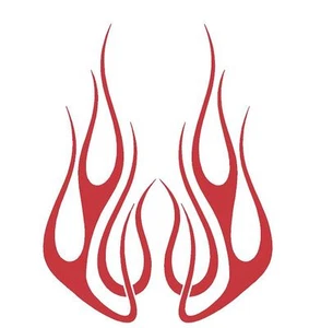 FLAME HOOD #H55 DECAL VINYL GRAPHIC CAR TRUCK VEHICLE FIRE  AUTO VAN SUN BLAZE - Bild 1 von 2