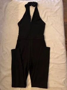 DKNY Jumpsuit schwarz Neckholder Gr. XS Neu mit Etikett - Bild 1 von 11