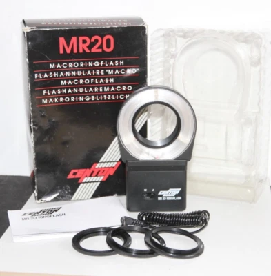 Centon MR20 Macro Ringflash with 49mm 52mm & 55mm Ring Adapters.Tested. Warranty - Image 1 of 4