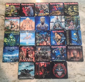 Iron Maiden 4 x 4 Lederuntersetzer maßgeschneidert neu (GRUPPE VON 23) - Bild 1 von 15