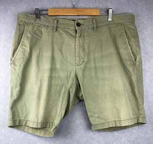 Mens Shorts Tommy Hilfiger Chino Size 40 Khaki Green Pockets Zip Closure - Picture 1 of 9