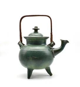 Jean Marais théière tripode céramique poterie Vallauris french Pottery - Foto 1 di 9