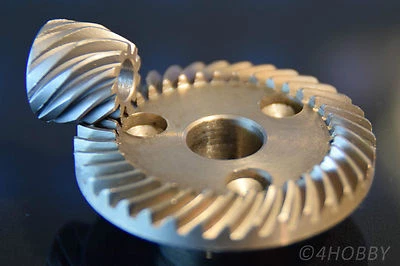 2-tlg. Tellerrad+Ritzel Zahnrad Getriebe 12+6,5mm Antrieb Zahnräder Stahl - Bild 1 von 3