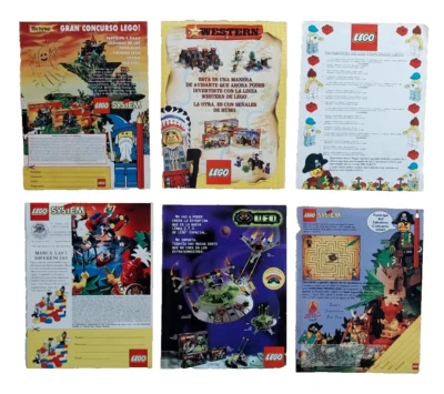 LEGO Lot 6 Argentina Original 90s Trade Ads Advert Toy Dealer Building Blocks  - Image 1 of 4