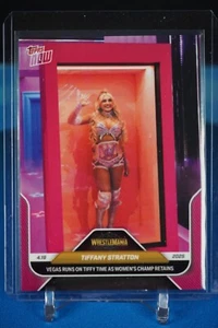 2025 Topps Now WWE - Wrestlemania 41 #40SP Tiffany Stratton BARBIE BOX SP - Picture 1 of 2