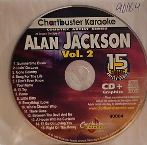 90004 ALAN JACKSON CHARTBUSTER KARAOKE CDG RARE - Picture 1 of 1