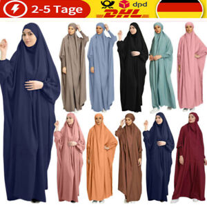 Muslimische Frauen Maxi Gebetskleid Islamisches Hijab Abaya Khimar Jilbab Kaftan