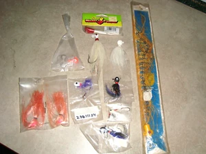Jig Fishing Lures*1 Mr Twister*10 Assorted Weights & Colors*Tackle w/Hooks - Picture 1 of 18