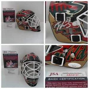 Filip Gustavsson Autograph Signed Minnesota Wild Mini Goalie Mask Helmet JSA COA - Picture 1 of 6