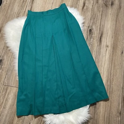 Evan Picone Womens Vintage Wool Pleated Skirt Size 12 - Image 1 of 4