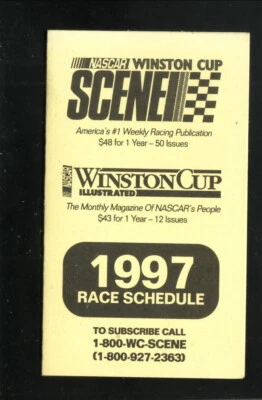 Copa Winston--Serie Busch--Horario de bolsillo 1997--Comunicaciones avanzadas Foto 1 de 2