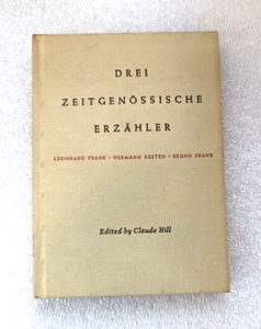 Drei Zeitgenossische Erzahler, Three Contemporary Story Tellers - German 1951 HC - Picture 1 of 8