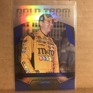 Kyle Busch 2016 Panini Certified Racing Gold Team Card #GT18 Blue Foil 46/50