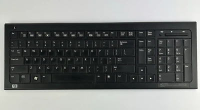HP Wireless Elite Keyboard RK713A Black (Keyboard Only) No Receiver-Not Tested - Image 1 of 4
