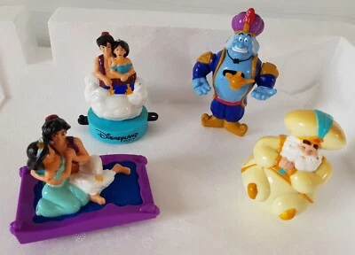 ALADDIN FIGURES BUNDLE small toys MCDONALD'S jasmine DISNEY genie THE SULTAN  - Image 1 of 4