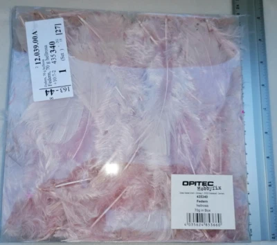 Bastelfedern hellrosa ca. 70g Federn rosa - Bild 1 von 4